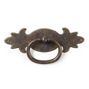poignee anneau horizontal bronze vieilli meuble classique rustique 2700c